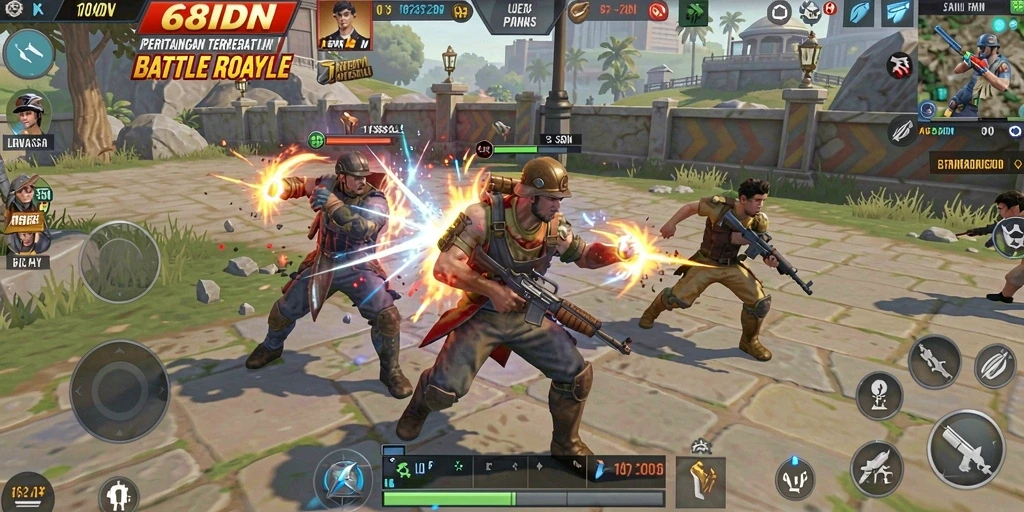 Screenshot mendebarkan dari gameplay 68IDN yang penuh aksi.