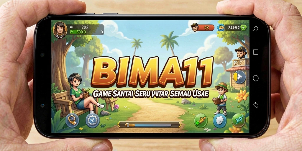 Tampilan menarik dari gameplay BIMA11 yang penuh warna dan seru.