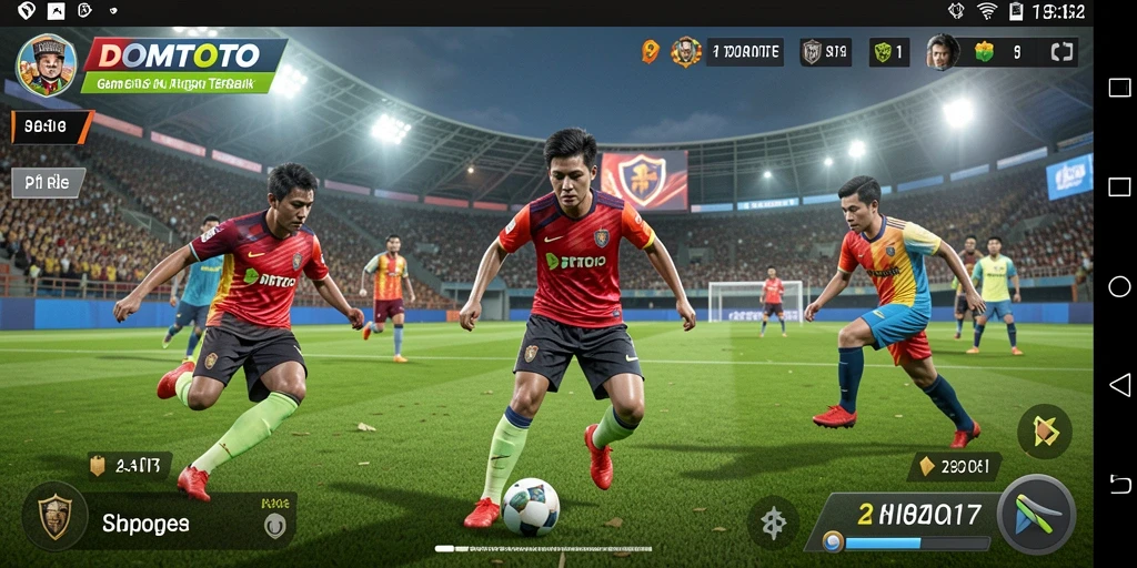 Gameplay mendebarkan dalam DOMTOTO menampilkan berbagai olahraga.