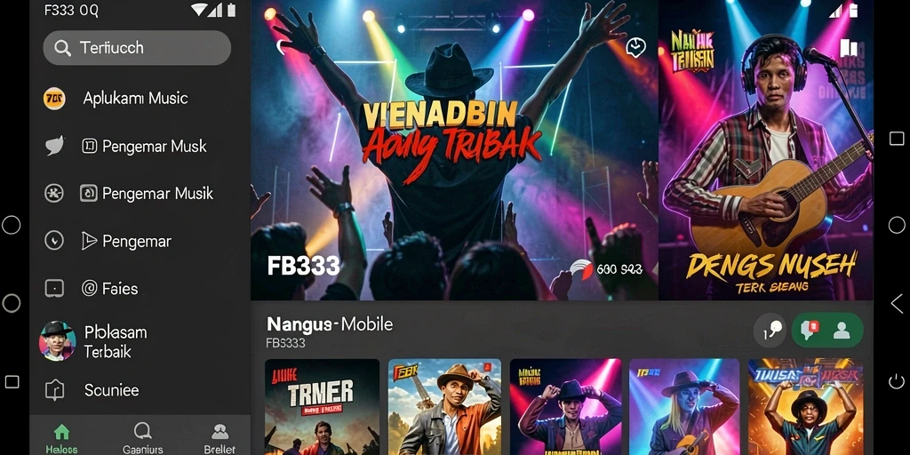 Tampilan dinamis dari gameplay FB333 saat bermain musik.