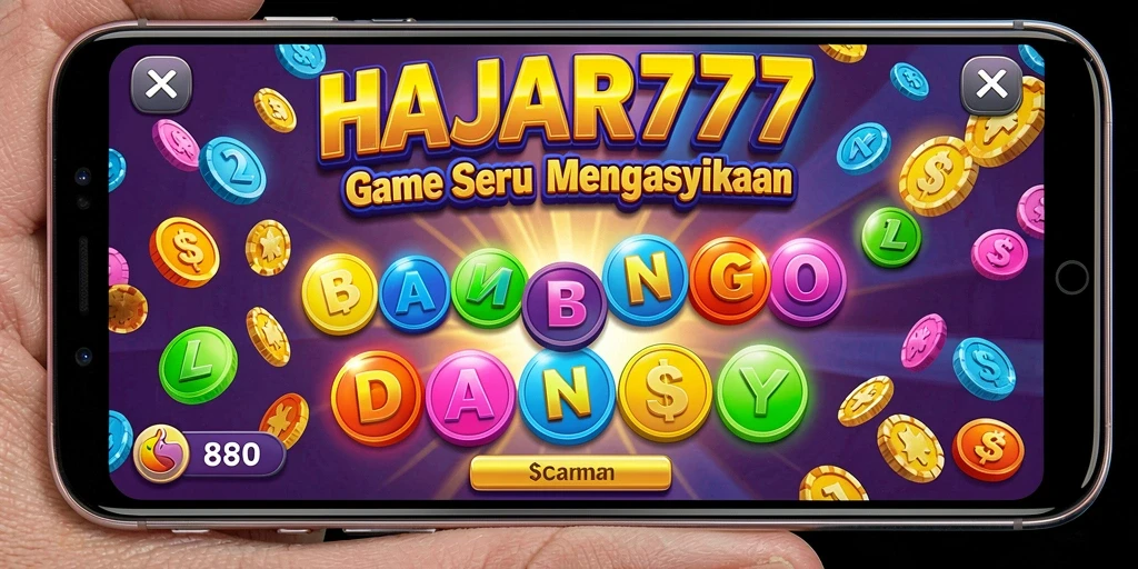 Tampilan gameplay seru dan interaktif dari HAJAR777.