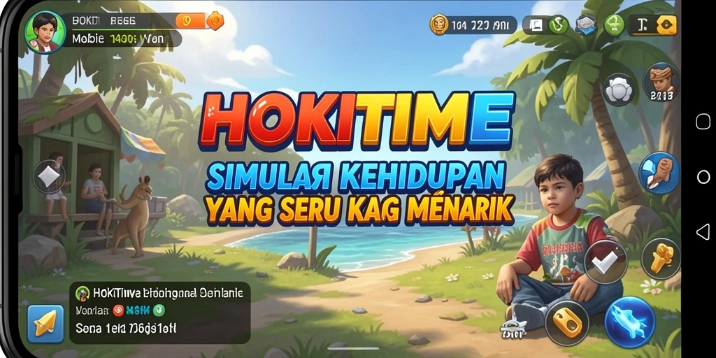 Screenshot HOKITIME menampilkan gameplay menarik dari simulasi kehidupan.