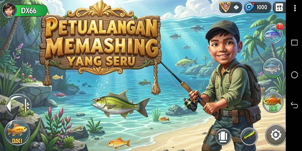 Tangkapan ikan yang menantang di IDX66 dengan grafis yang luar biasa.