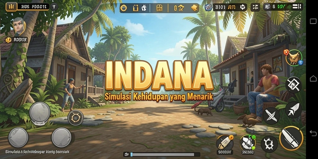 Gameplay INDAAA menunjukkan pengalaman simulasi kehidupan yang mendebarkan.