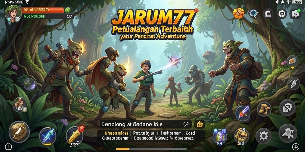 Tampilan gameplay menarik dari JARUM77 menunjukkan petualangan seru.