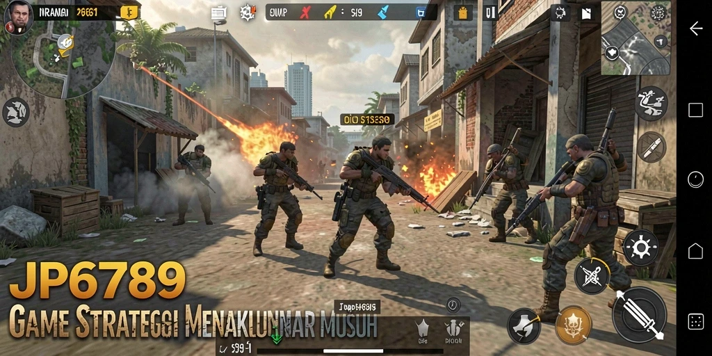 Tangkapan layar gameplay JP6789 menunjukkan aksi strategi yang mendebarkan.