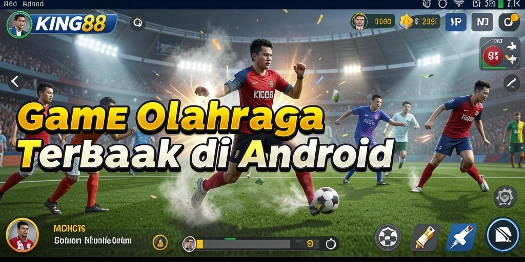 Tampilan gameplay menegangkan di <strong>KING88</strong> dengan aksi olahraga seru.