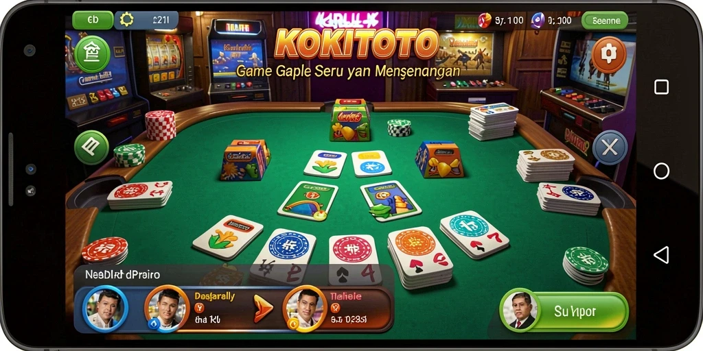 Tampilan gameplay KOKITOTO yang menarik dan interaktif.