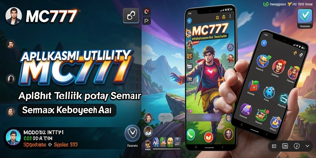 Screenshot gameplay MC777 menampilkan berbagai fitur Utility yang membantu.