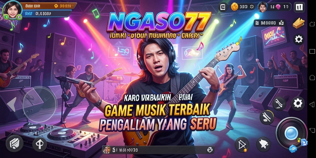 Tampilan gameplay menakjubkan dengan lagu-lagu menarik.