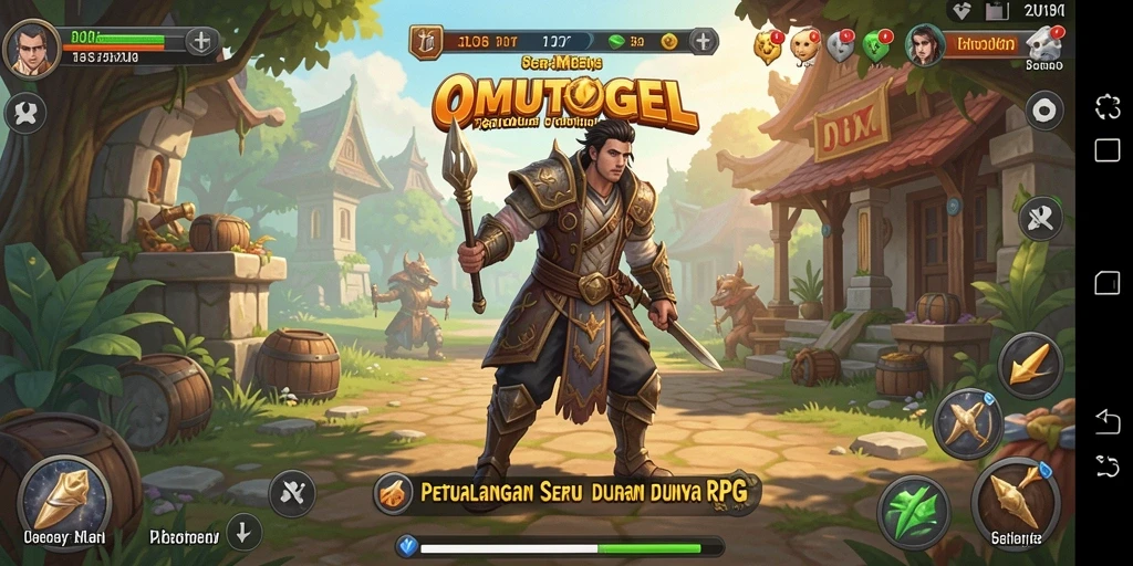 Gameplay OMUTOGEL yang mendebarkan dengan grafis menawan.