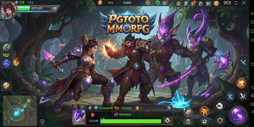 Screenshot PGTOTO menampilkan aksi seru dalam pertarungan RPG.