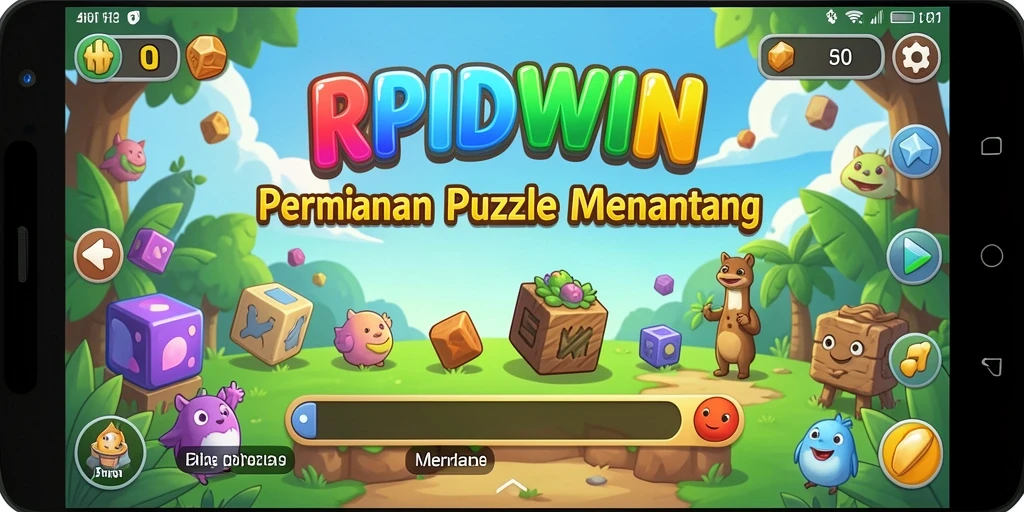 Tampilan gameplay RPIDWIN yang menantang dalam menyelesaikan puzzle.