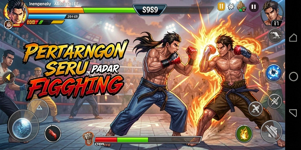 Tampilan gameplay S9S9 yang menampilkan pertarungan seru.