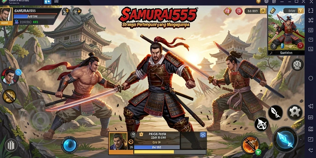 Tampilan gameplay SAMURAI555 yang epik dan mendebarkan.