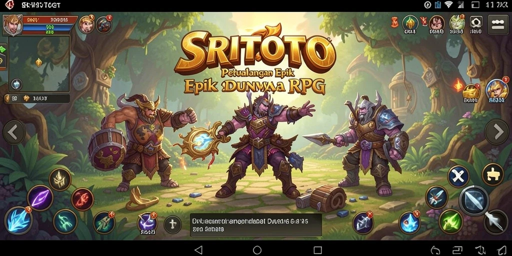 Tampilan gameplay <strong>SRITOTO</strong> yang mengesankan dengan aksi RPG yang seru.
