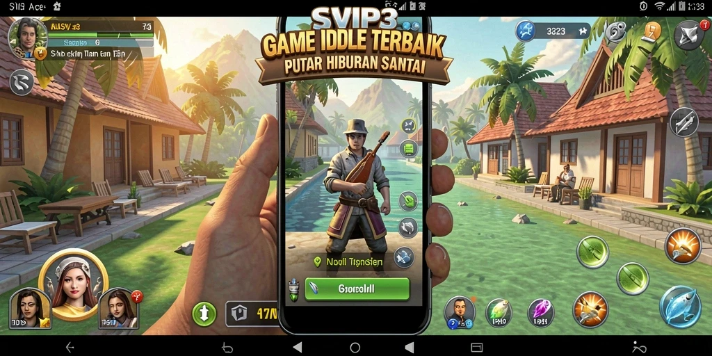 Tampilan gameplay <strong>SVIP3</strong> yang menawan dengan elemen Idle.