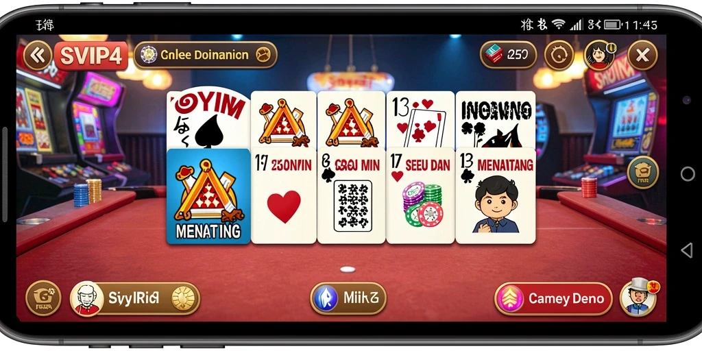 Tampilan gameplay seru SVIP4 dengan grafik menarik dan interaksi pengguna.