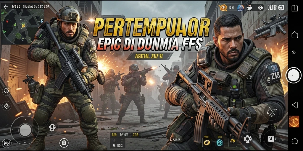 Tampilan gameplay Z18 yang mendebarkan dan penuh aksi.