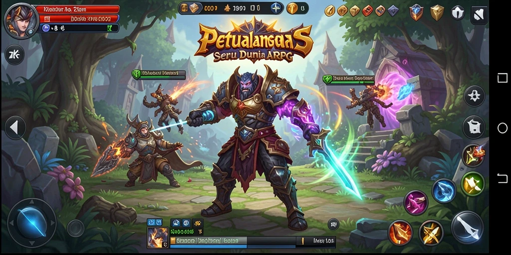 Tampilan menarik dari gameplay ZK6 yang penuh aksi ARPG.